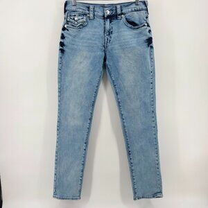 True Religion Womens Light Wash ROCCO Relaxed Skinny Jeans Size 31